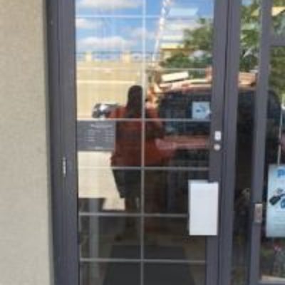 New Storefront Glass Door Installed