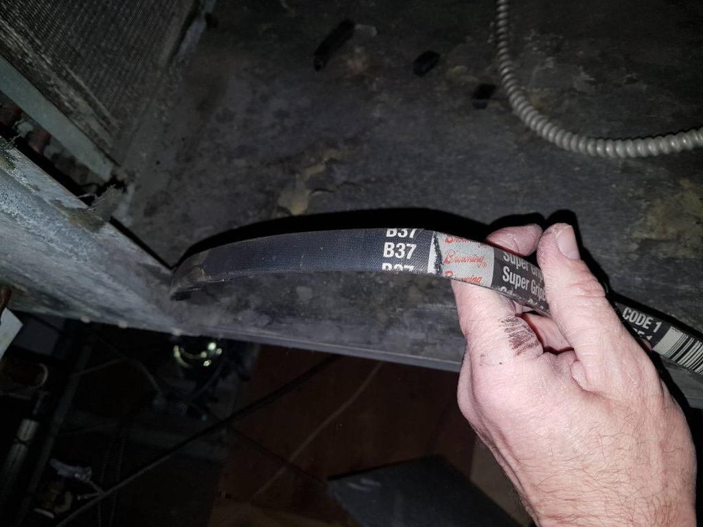 Broken RTU Belt Removal