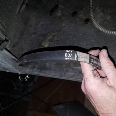 Broken RTU Belt Removal