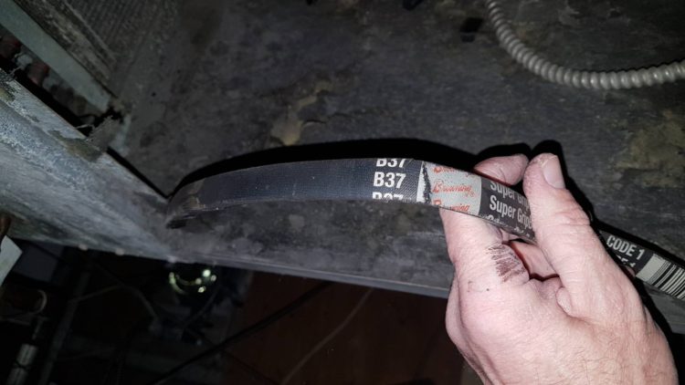Broken RTU Belt Removal