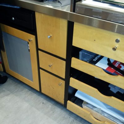 Cash Desk Cabinet Doors Repair